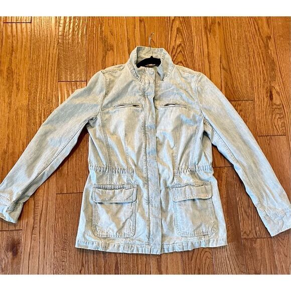 J. Jill light denim zip front jacket size xs - Picture 9 of 9